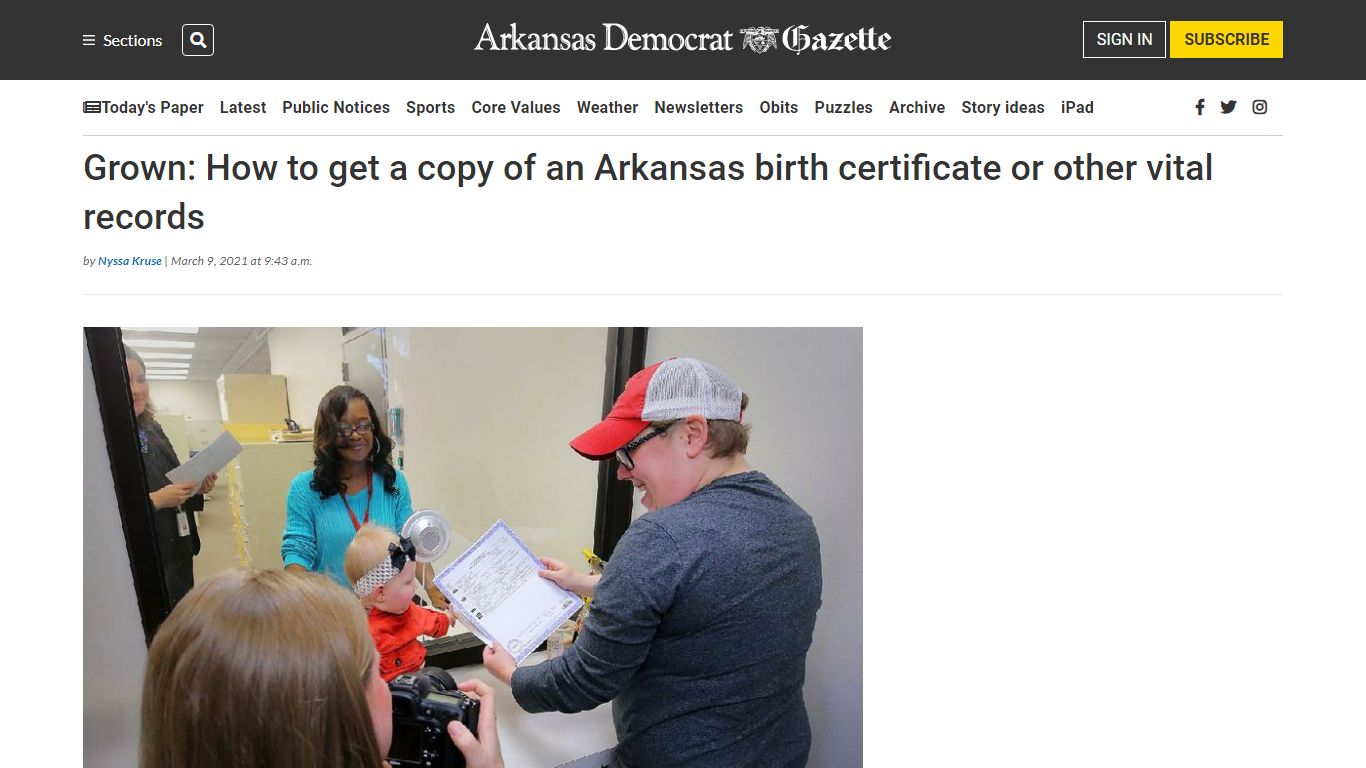 Grown: How to get a copy of an Arkansas birth certificate or other ...